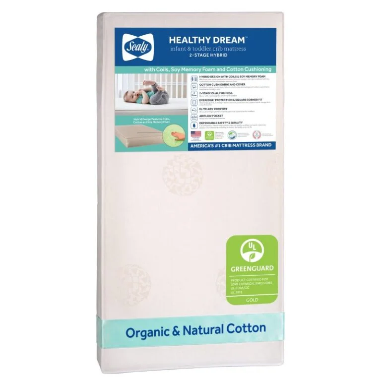 Sealy Healthy Dream Hybrid 2-Stage Crib Mattress Product Photo