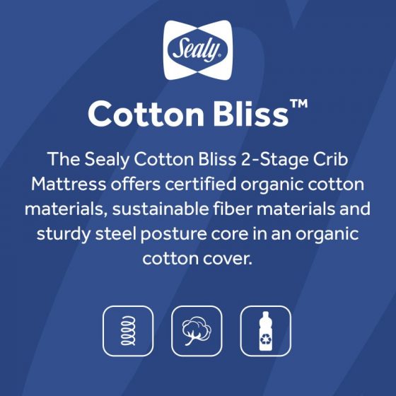 Sealy Nature Couture Cotton Bliss Crib Mattress Sealy Baby