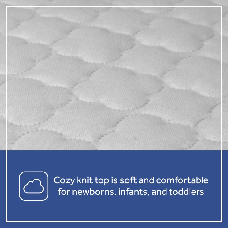Sealy Cozy Dreams Waterproof Fitted Crib Mattress Pad plush soft cozy knit top hypoallergenic cushioning comfortable baby skin infants toddlers