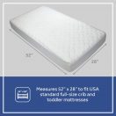 Sealy Cozy Dreams Waterproof Fitted Crib Mattress Pad 52x28 inches fits all standard full size USA crib mattresses toddler beds snug fit SecureStay Thumbnail