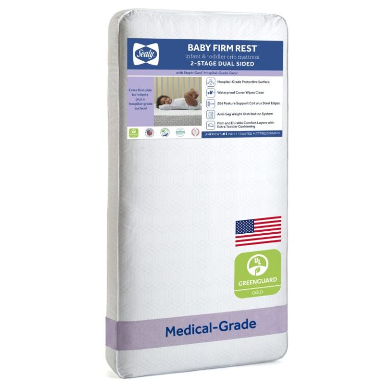 Sealy Baby Firm Rest 2-Stage Antibacterial Crib Mattress