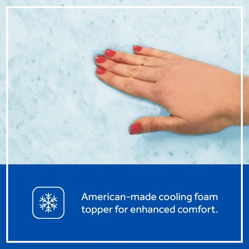 Sealy Cozy Cool Hybrid 2-Stage Crib Mattress american made cooling foam