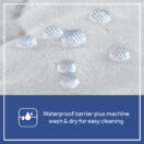 Sealy Stain Release Waterproof Fitted Crib Mattress Pad hypoallergenic 100% waterproof barrier superior quilting absorbency ultrasonic quilt no loose threads sanitary Thumbnail