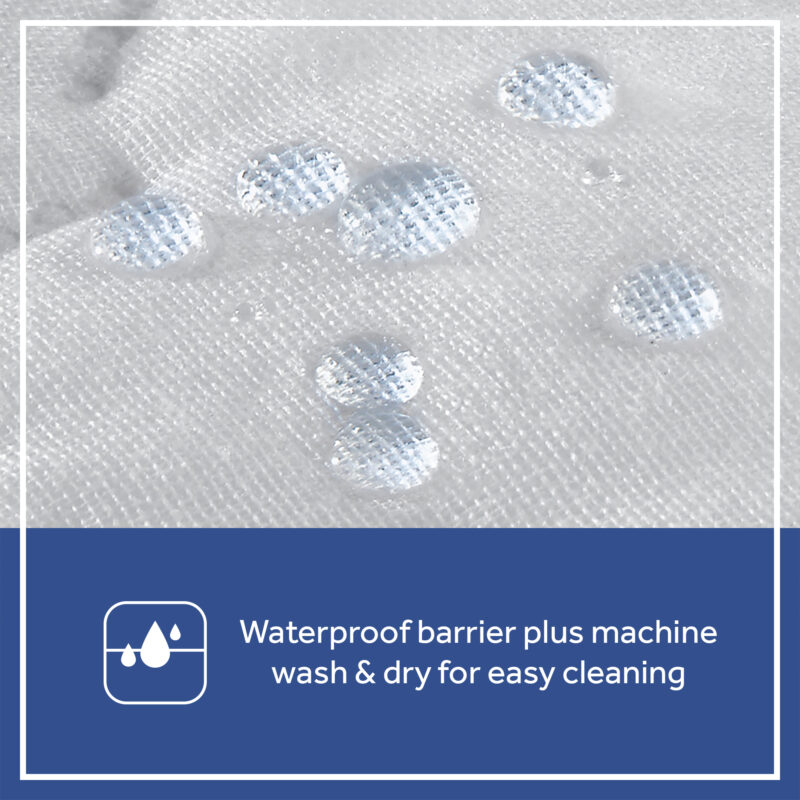 Sealy Stain Release Waterproof Fitted Crib Mattress Pad hypoallergenic 100% waterproof barrier superior quilting absorbency ultrasonic quilt no loose threads sanitary