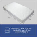 Sealy Stain Release Waterproof Fitted Crib Mattress Pad - White Image 2 Thumbnail