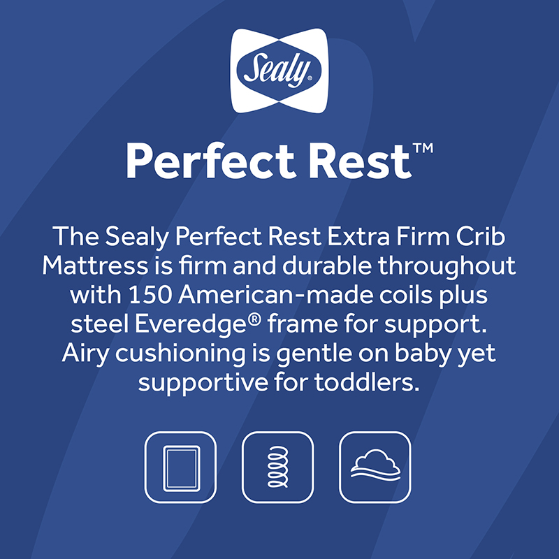 Sealy Perfect Rest Crib Mattress | Baby Mattress | Sealy Baby