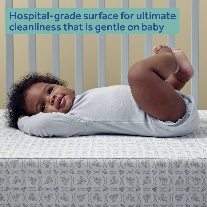 Sealy Baby Firm Rest 2-Stage Antibacterial Crib Mattress hospital-grade surface