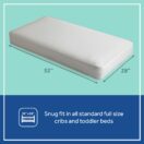 Sealy Brilliant Nights 2-Stage Crib Mattress - White Image 2 Thumbnail