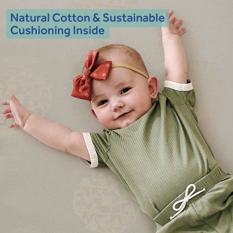 Natural cotton and sustainable cushioning inside