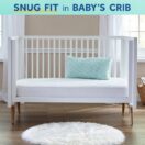 Sealy Cozy Cool Hybrid 2-Stage Crib Mattress - White Image 3 Thumbnail