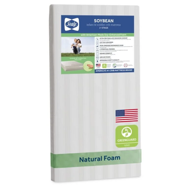 Sealy Soybean Foam-Core 2-Stage Crib Mattress