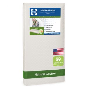 Sealy Soybean Plush 2-Stage Crib Mattress