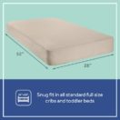 Sealy Soybean Natural Rest 2-Stage Crib Mattress - White Image 2 Thumbnail