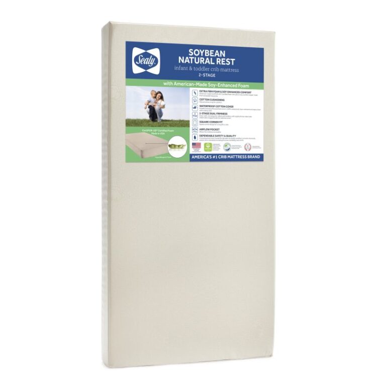 Sealy Soybean Natural Rest 2-Stage Crib Mattress