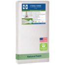 Sealy 2-Cool 2-Stage Crib and Toddler Mattress CoolTex waterproof cover CertiPUR-US cooling memory foam firm infant side soft toddler side Thumbnail