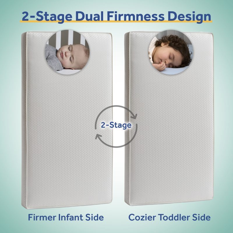 Sealy 2-Cool 2-Stage Crib Mattress dual stage baby mattress and toddler mattress