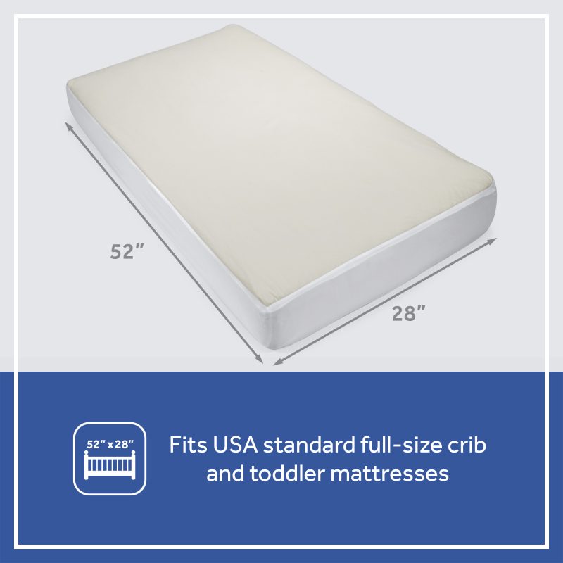 Fits standard size crib