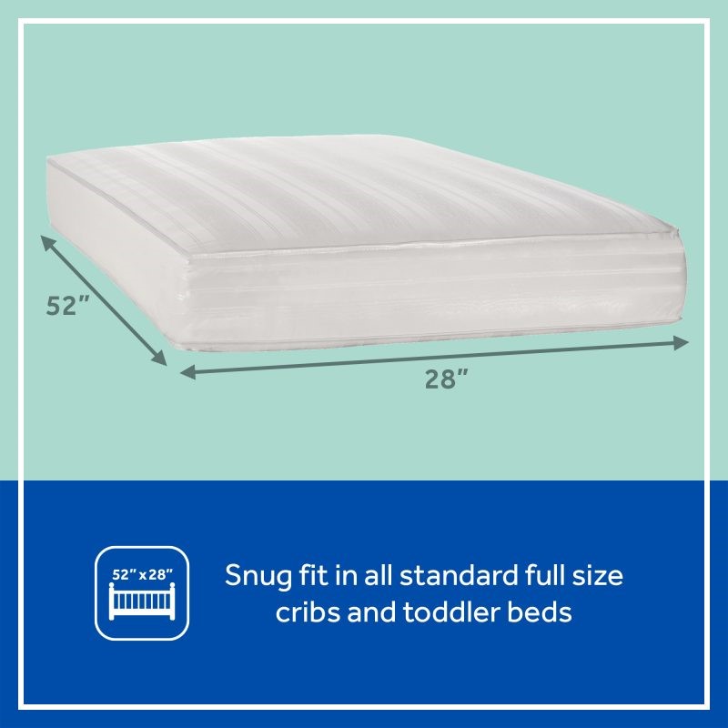 Sealy Soybean Foam-Core 2-Stage Crib Mattress 52