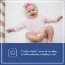 Sealy Soybean Plush 2-Stage Crib Mattress cotton fabric cover Thumbnail