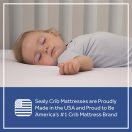 Sealy Antibacterial Mini Crib Mattress - Beige Image 9 Thumbnail