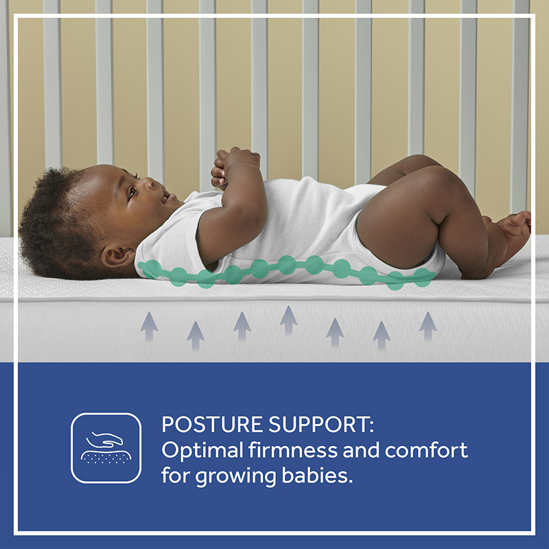 Sealy Soybean Serenity 2-Stage Crib Mattress | Toddler Mattress