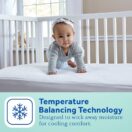 Crib mattress pad with temperature balancing technology Thumbnail