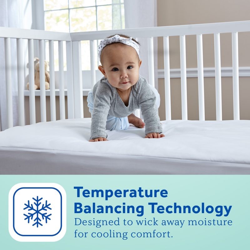 Sealy Cool Comfort Waterproof Crib Mattress Pad | Sealy Baby
