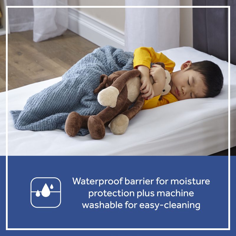 Sealy Allergy Protection Plus Fitted Crib Mattress Pad - White Image 4