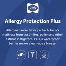 Sealy Allergy Protection Plus Fitted Crib Mattress Pad - White Image 8 Thumbnail