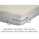 Wraps underneath the crib mattress to hold the pad in place Thumbnail