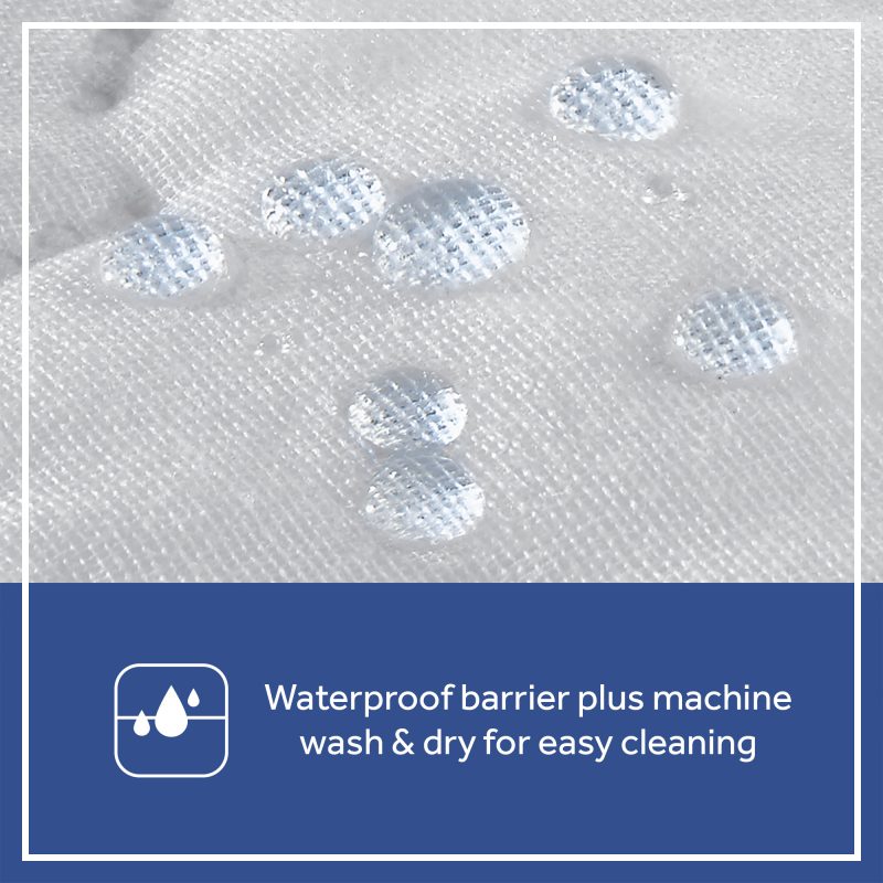 Sealy SecureStay Waterproof Fitted Crib Mattress Pad - White Image 5
