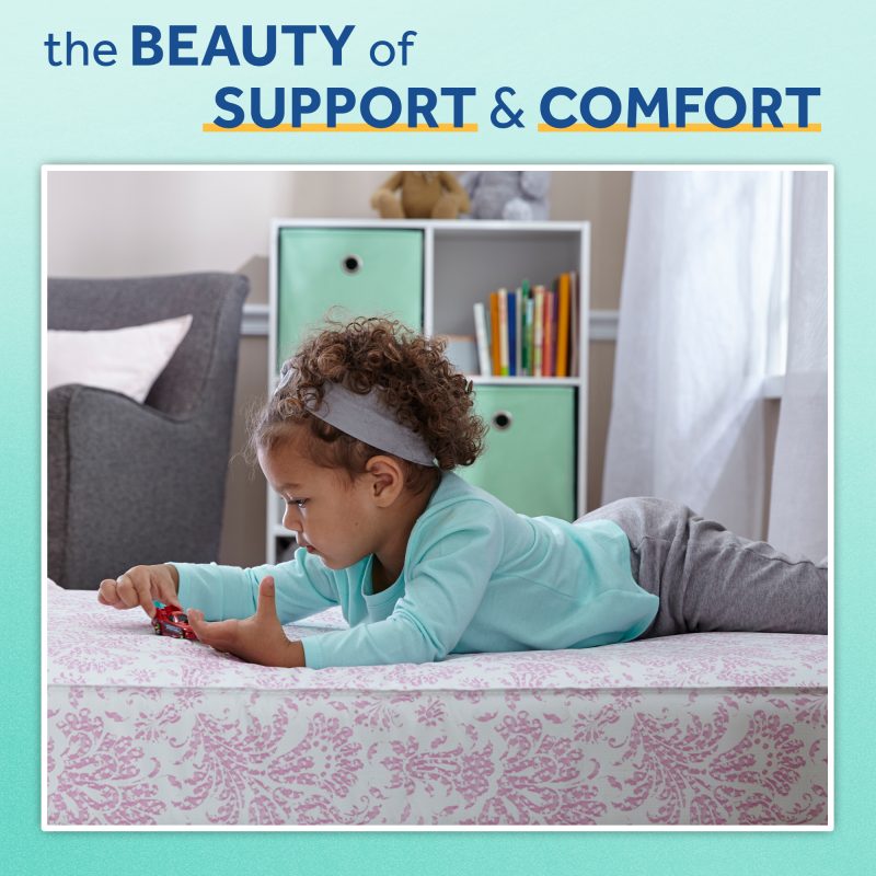 Sealy Ortho Rest Crib Mattress - Pink Image 4