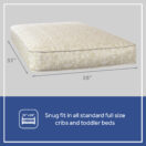 Sealy Precious Rest Crib and Toddler Mattress - Beige Image 2 Thumbnail