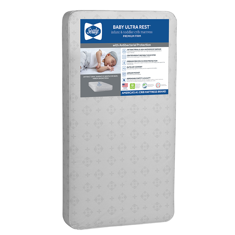 Sealy Baby Ultra Rest | Antibacterial Crib Mattress |Sealy Baby