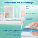 Sealy Cool Comfort Premier 2-Stage Crib Mattress - White Starlights Image 3 Thumbnail