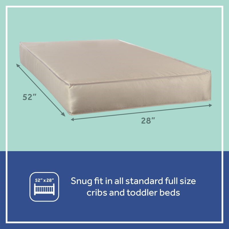 Sealy Naturalis Hybrid 2-Stage Crib and Toddler Mattress 52