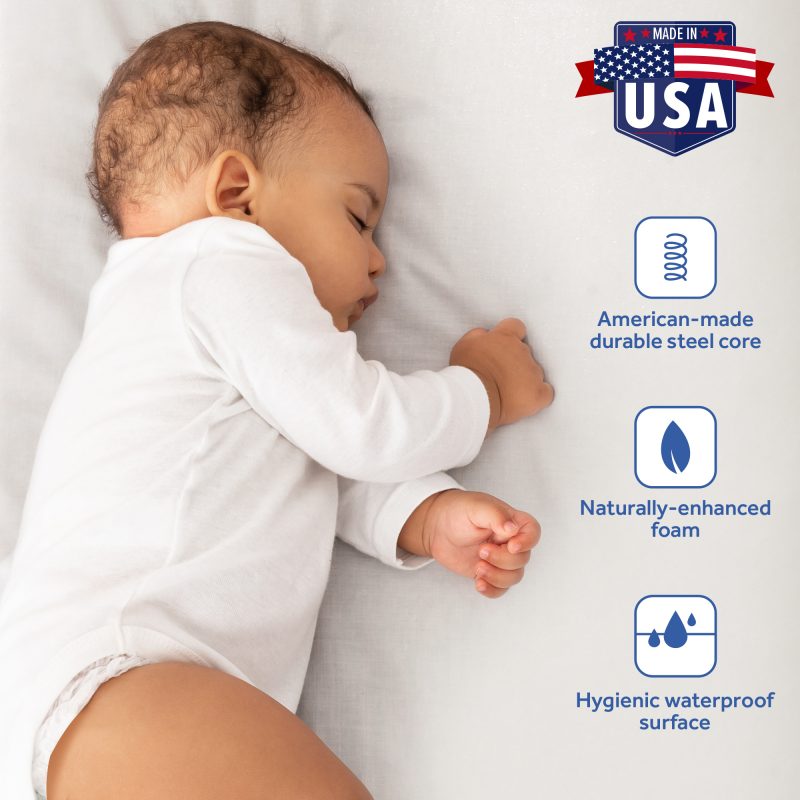 Sealy Healthy Dream Hybrid 2-Stage Crib Mattress safety certifications CPSIA ASTM GREENGUARD Gold CertiPUR-US lead and phthalate free