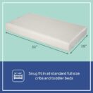 Sealy Serene Duo-Sleek 2-Stage Crib Mattress 52