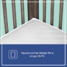 Sealy Serene Duo-Sleek 2-Stage Crib Mattress square corner design Thumbnail