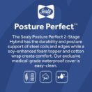 Sealy Posture Perfect 2-Stage Hybrid Crib Mattress features 150 steel coils soybean memory foam hypoallergenic layers waterproof cover GREENGUARD Gold Cribsie Award Thumbnail