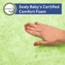 Sealy Posture Perfect 2-Stage Hybrid Crib Mattress family-friendly American-made soybean memory foam topper soy oils American farmers CertiPUR-US no harsh chemicals flame retardants Thumbnail
