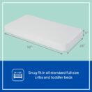 Sealy Posture Perfect 2-Stage Hybrid Crib Mattress dimensions 51.63x27.25 inches 14.6 lbs fits standard full size cribs and toddler beds lifetime warranty Thumbnail