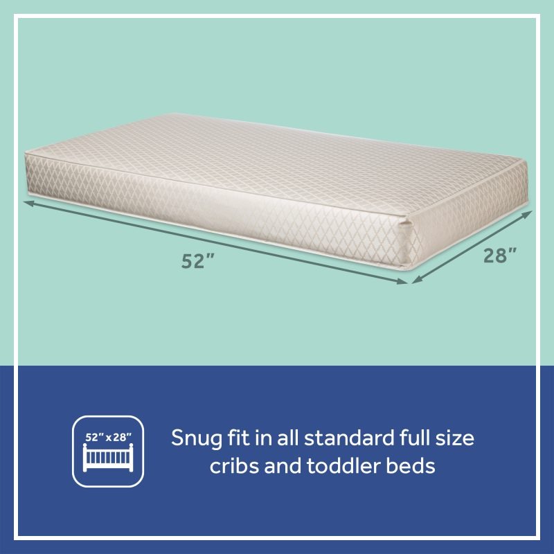Sealy Baby Posturepedic Grow 2-Stage Crib Mattress - Gold Luxor Image 8