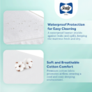 Waterproof cover on Sealy Baby Posturepedic Grace Hybrid crib mattress protecting against spills and moisture Thumbnail