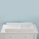 Sealy Cotton Comfort 3-Sided Diaper Changing Pad on dresser nursery changing table setup anchoring straps hardware security Thumbnail