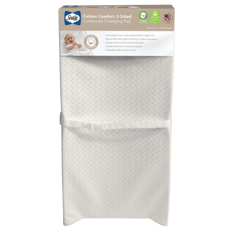 Sealy Cotton Comfort 3-Sided Diaper Changing Pad Product Photo