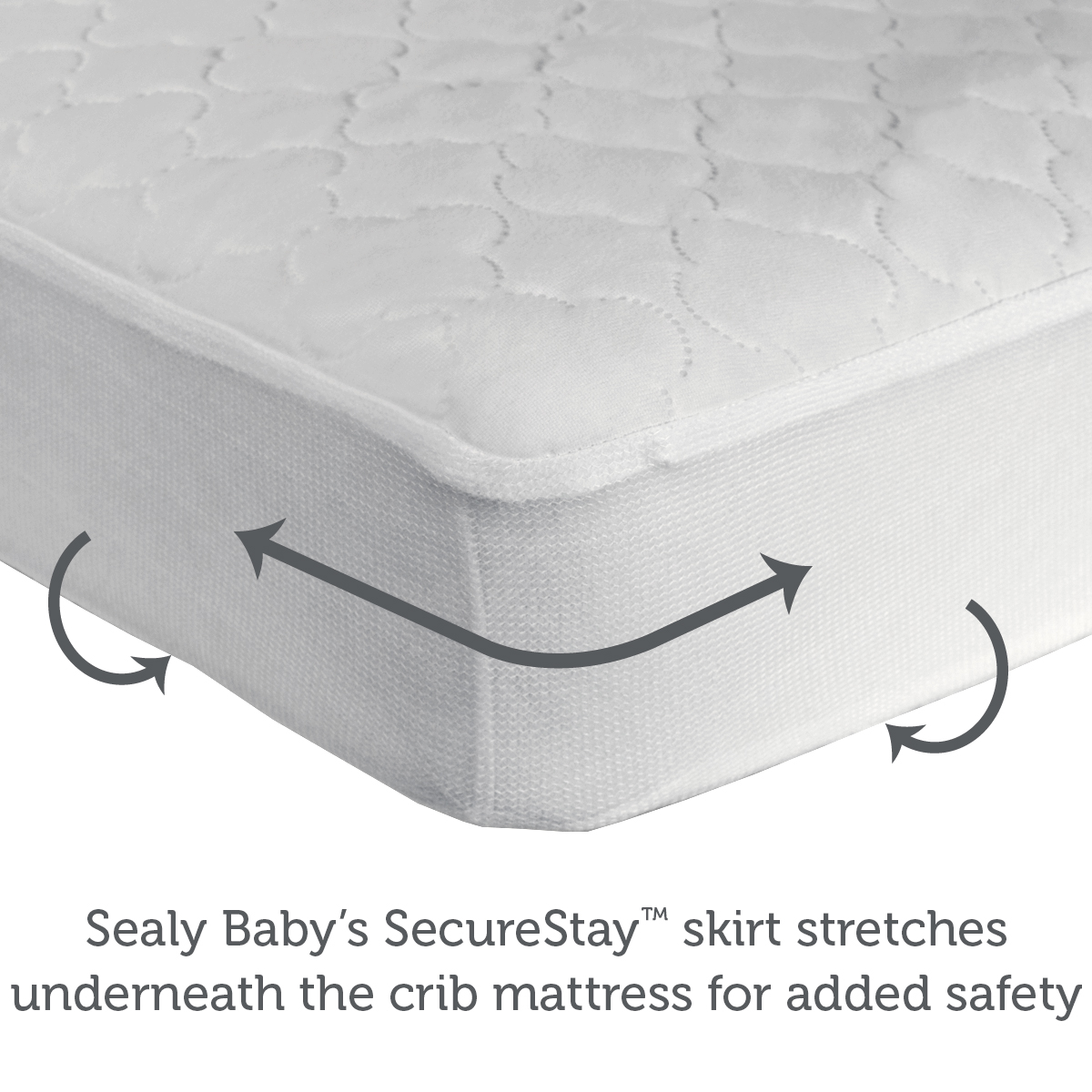 Sealy Antimicrobial Waterproof Toddler and Crib Mattress Pad - Quilted Antimicrobial Clover Image 3