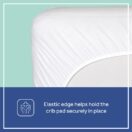 Elastic edge for snug fit on crib Thumbnail