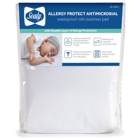 ED045 Sealy Allergy crib mattress protection pad