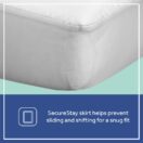 Sealy Allergy Protect Antimicrobial Waterproof Crib Mattress Pad - White Image 6 Thumbnail